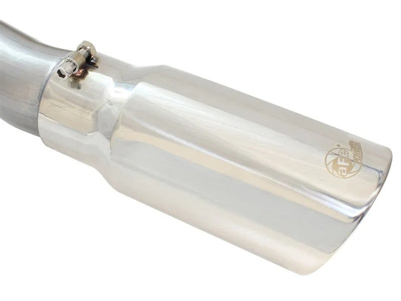 aFe MACHForce XP Exhaust 3in-3.5in SS Single Side Ext CB w/ Polish Tip 99-04 Ford F-250 V8 5.4L/6.8L - Additional View 5