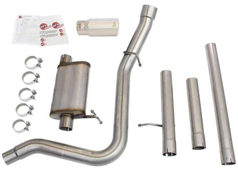 aFe MACHForce XP Exhaust 3in-3.5in SS Single Side Ext CB w/ Polish Tip 99-04 Ford F-250 V8 5.4L/6.8L - Additional View 6