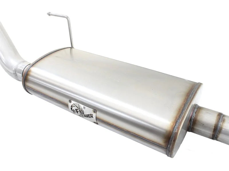 aFe MACHForce XP Exhaust 3in-3.5in SS Single Side Ext CB w/ Polished Tips 15 Ford F150 V8 5.0L CC/SB - Additional View 5