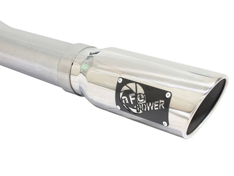 aFe MACHForce XP Exhaust 3in-3.5in SS Single Side Ext CB w/ Polished Tips 15 Ford F150 V8 5.0L CC/SB - Additional View 6