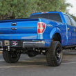 Load image into Gallery viewer, aFe MACHForce XP Exhaust 3in SS Dual Side Exit CB w/ Black Tips 11-14 Ford F150 EcoBoost V6-3.5L TT - Side View