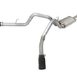 Load image into Gallery viewer, aFe MACHForce XP Exhaust 3in SS Dual Side Exit CB w/ Black Tips 15 Ford F150 Ecoboost V6-2.7L/3.5L - Main Product View