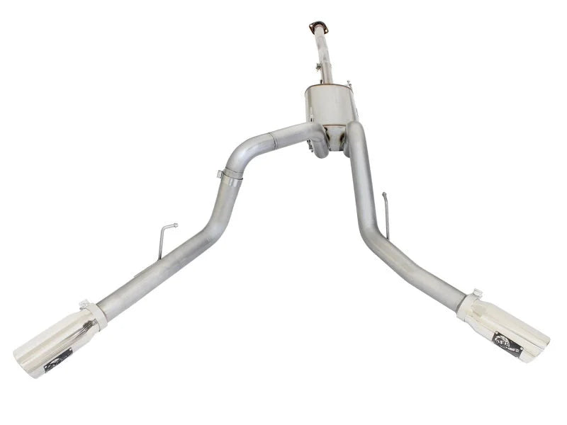 aFe MACHForce XP Exhaust 3in SS Dual Side Exit CB w/ Polish Tips 15 Ford F150 Ecoboost V6-2.7L/3.5L - Additional View 5