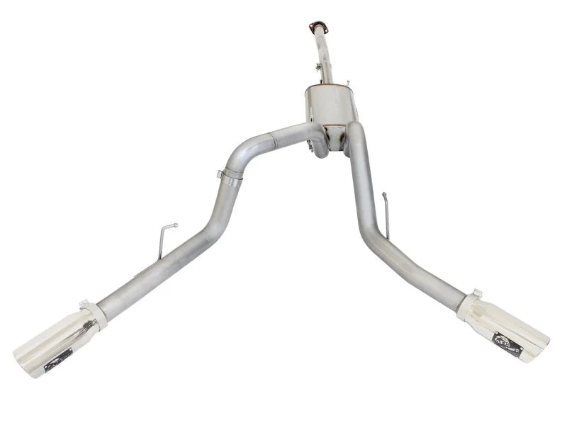 aFe MACHForce XP Exhaust 3in SS Dual Side Ext CB w/ Polished Tips 2015 Ford F150 5.0L V8 CC/SB EC/LB - Additional View 5
