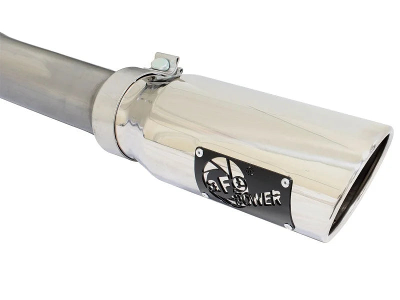aFe MACHForce XP Exhaust 3in SS Dual Side Ext CB w/ Polished Tips 2015 Ford F150 5.0L V8 CC/SB EC/LB - Additional View 6