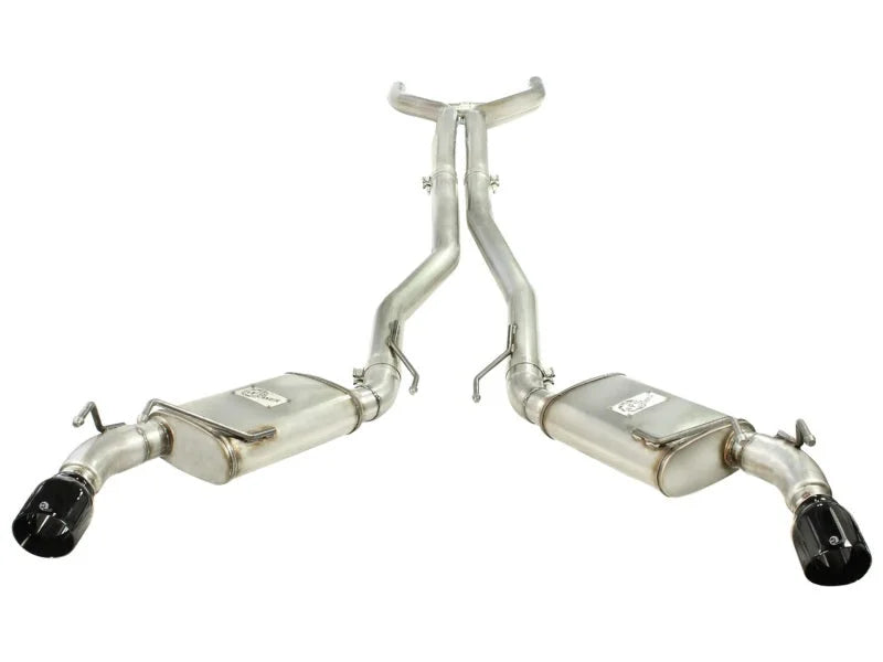 aFe MACHForce XP Exhaust 3in Stainless Stee CB/10-13 Chevy Camaro V8-6.2L (td) (gloss blk tip) - Additional View 6