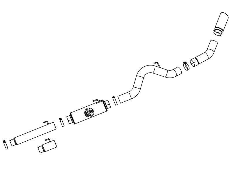 aFe MACHForce XP Exhaust 5in Cat-Back SS 04.5-07 Dodge Diesel Trucks L6-5.9L (td) - Additional View 5