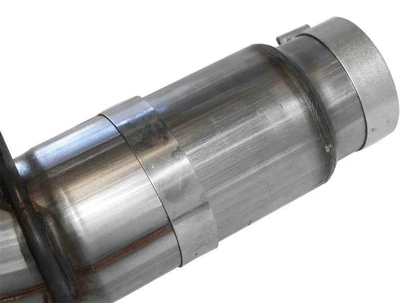 aFe MACHForce XP Exhaust 5in DPF-Back SS 11-13 GM Diesel Trucks V8-6.6L (td) (LML) - Installation View
