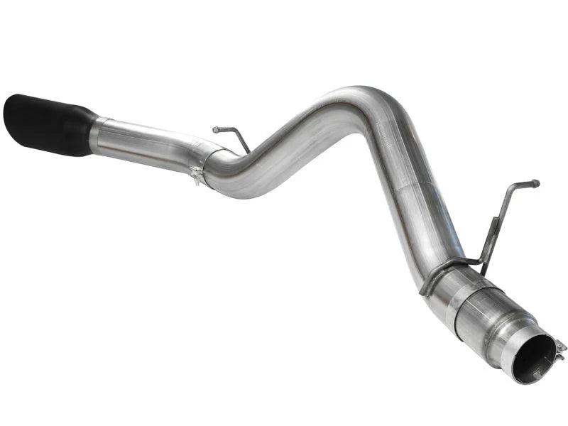 aFe MACHForce XP Exhaust 5in DPF-Back SS 11-13 GM Diesel Trucks V8-6.6L (td) (LML) (Blk Tip) - Additional View 5