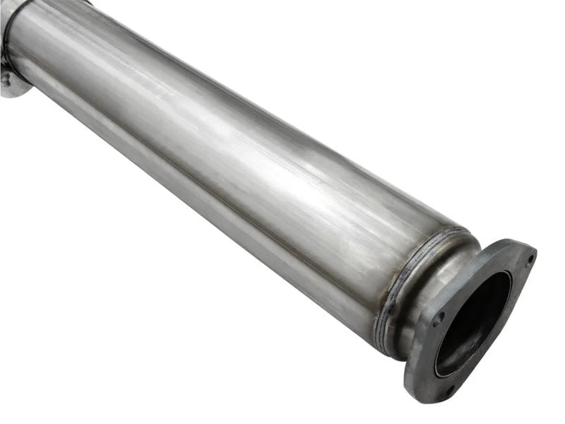 aFe MACHForce XP Exhaust 5in DPF-Back SS Exh 2015 Ford Turbo Diesel V8 6.7L Polished Tip - Additional View 6