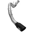 Load image into Gallery viewer, aFe MACHForce XP Exhaust 5in DPF-Back Stainless Steel Exht 2015 Ford Turbo Diesel V8 6.7L Black Tip - Main Product View