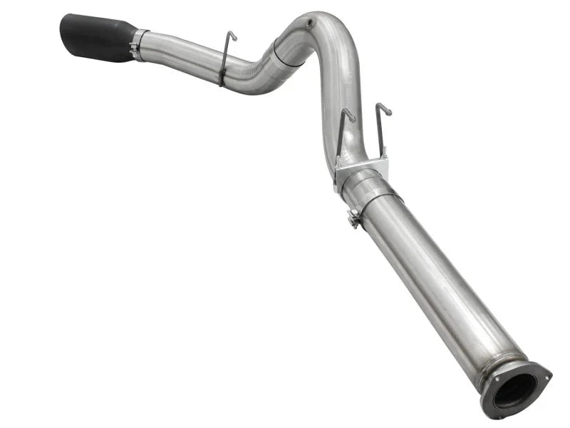 aFe MACHForce XP Exhaust 5in DPF-Back Stainless Steel Exht 2015 Ford Turbo Diesel V8 6.7L Black Tip - Additional View 5