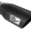 Load image into Gallery viewer, aFe MACHForce XP Exhaust 5in DPF-Black, GM Diesel Trucks 07.5-10 V8-6.6L 9(td) LMM - Back View