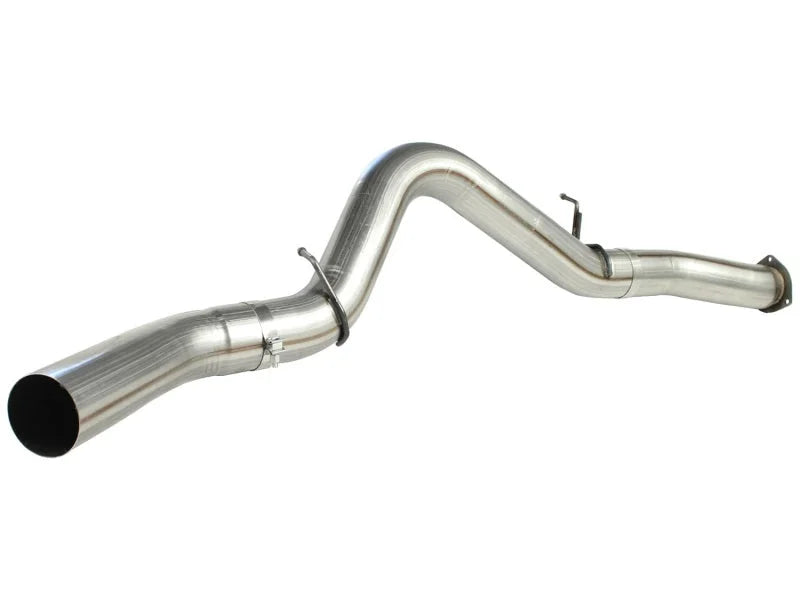 aFe MACHForce XP Exhaust 5in DPF-Stainless, GM Diesel Trucks 07.5-10 V8-6.6L 9(td) LMM - Side View