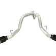 Load image into Gallery viewer, aFe MACHForce XP Exhaust Aluminized Dual Split DPF Back 11-15 GM Diesel Truck V8-6.6L (td) (BLK tip) - Back View