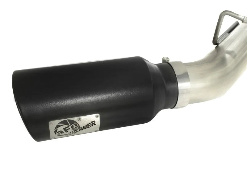 aFe MACHForce XP Exhaust Aluminized Dual Split DPF Back 11-15 GM Diesel Truck V8-6.6L (td) (BLK tip) - Additional View 5