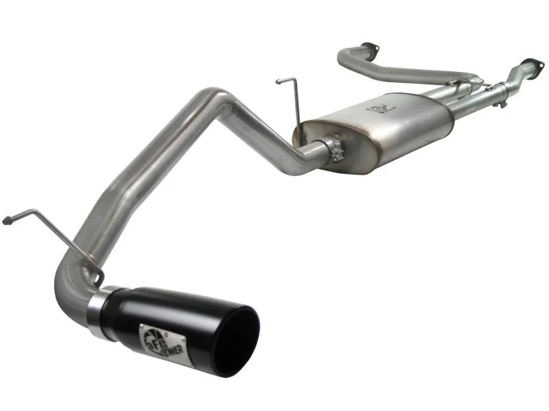 aFe MACHForce XP Exhaust Cat-Back 2.5/3in SS-409 w/ Black Tip 04-12 Nissan Titan V8 5.6L - Main Product View