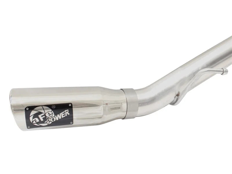 aFe MACHForce XP Exhaust Cat-Back 2.5/3in SS-409 w/ Polished Tip 05-15 Nissan Xterra V6 4.0L - Side View