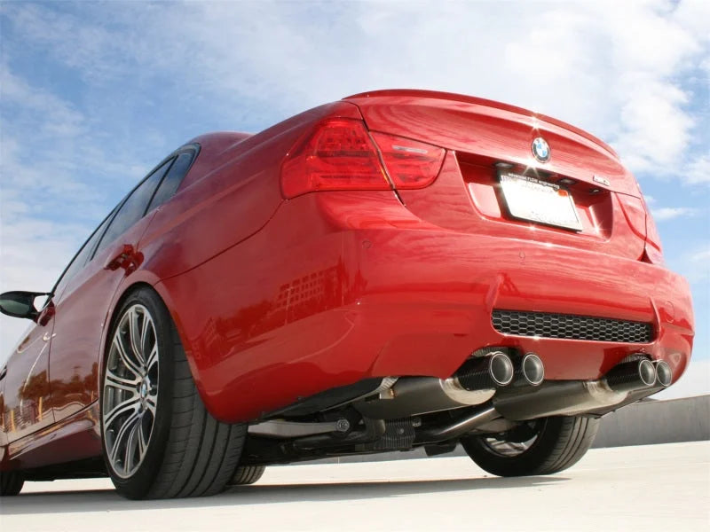 aFe MACHForce XP Exhaust Cat-Back 2.5in Dia Carbon Fiber Tips SS-304 07-13 BMW M3 (E92/93) V8 4.0L - Side View