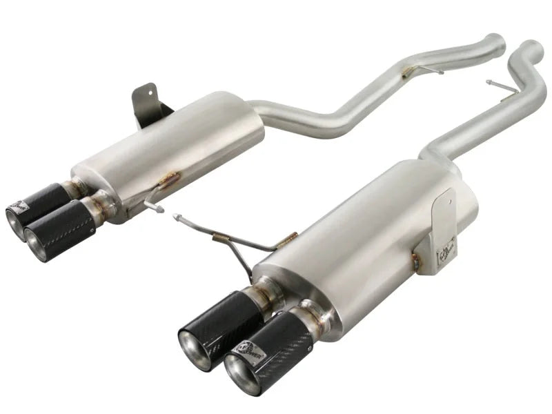aFe MACHForce XP Exhaust Cat-Back 2.5in Dia Carbon Fiber Tips SS-304 07-13 BMW M3 (E92/93) V8 4.0L - Installation View