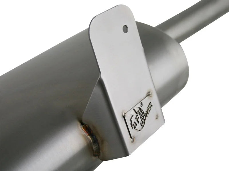 aFe MACHForce XP Exhaust Cat-Back 2.5in Dia Carbon Fiber Tips SS-304 08-13 BMW M3 (E90) V8 4.0L - Back View