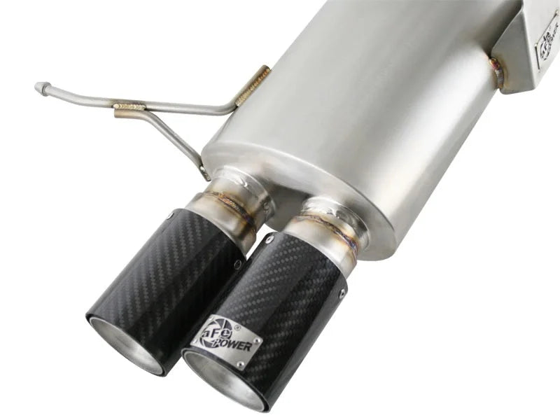 aFe MACHForce XP Exhaust Cat-Back 2.5in Dia Carbon Fiber Tips SS-304 08-13 BMW M3 (E90) V8 4.0L - Additional View 6