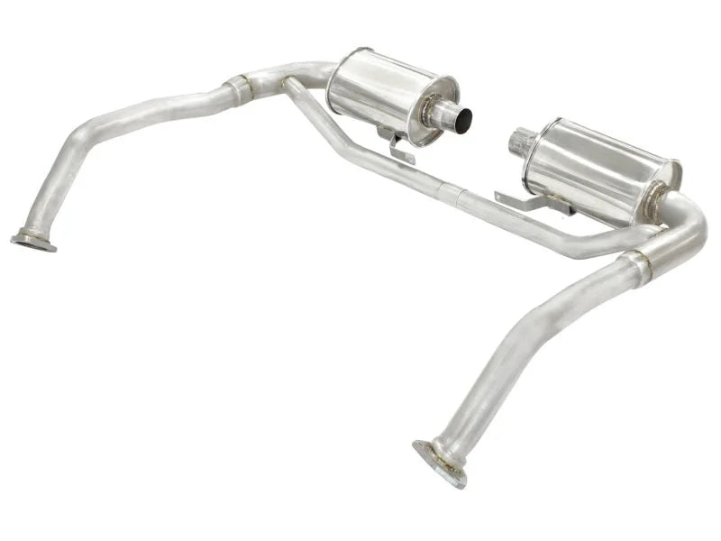 aFe MACHForce XP Exhaust Cat-Back 2in SS-304 Cat-Back Exhaust for 05-08 Porsche Boxster S (987.1) H6 - Back View