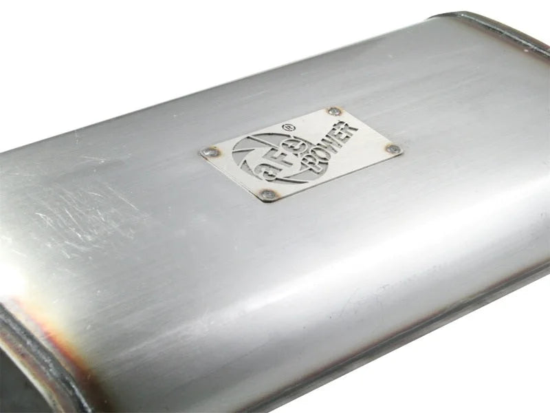 aFe MACHForce XP Exhaust Cat-Back SS-409 04-06 Jeep Wrangler TJ Unl L6 4.0L 2.5in Off-Road No Tip - Side View