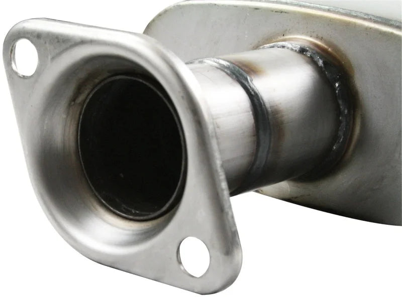 aFe MACHForce XP Exhaust Cat-Back SS-409 04-06 Jeep Wrangler TJ Unl L6 4.0L 2.5in Off-Road No Tip - Installation View