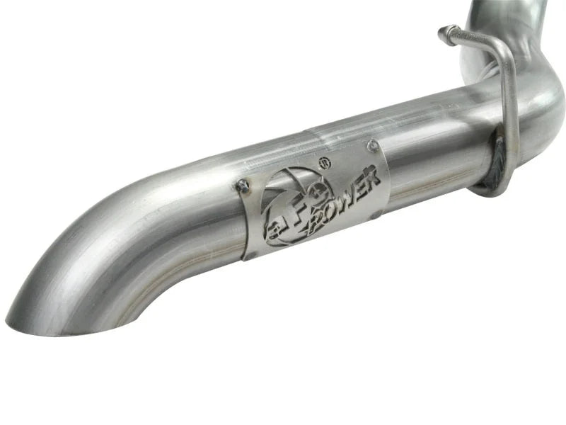 aFe MACHForce XP Exhaust Cat-Back SS-409 04-06 Jeep Wrangler TJ Unl L6 4.0L 2.5in Off-Road No Tip - Additional View 5