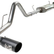 Load image into Gallery viewer, aFe MACHForce XP Exhaust Cat-Back SS-409 07-09 Toyota Tundra V8-5.7L w/ Black Tip - Main Product View