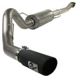 Load image into Gallery viewer, aFe MACHForce XP Exhaust Cat-Back SS-409 4in Black Tip 11-12 Ford F-150 EcoBoost V6-3.5L (tt) - Main Product View