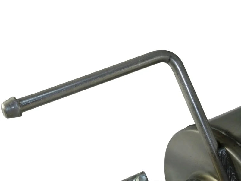 aFe MACHForce XP Exhaust Cat-Back SS-409 4in Polished Tip 11-12 Ford F-150 EcoBoost V6-3.5L (tt) - Back View