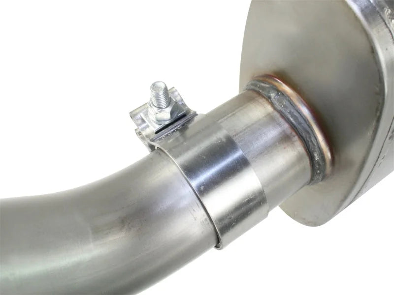 aFe MACHForce XP Exhaust Cat-Back SS-409 EXH CB Ford Ranger 04-11 L4-2.3L DOHC - 2.5 Inch - Back View