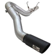 Load image into Gallery viewer, aFe MACHForce XP Exhaust Large Bore 5in DPF-Back SS 13-15 Dodge Trucks L6-6.7L (td) *Black Tip - Main Product View