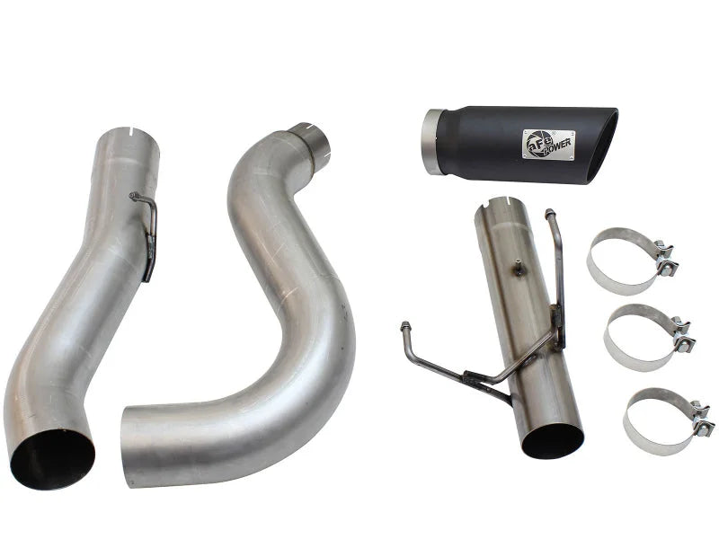 aFe MACHForce XP Exhaust Large Bore 5in DPF-Back SS 13-15 Dodge Trucks L6-6.7L (td) *Black Tip - Additional View 5