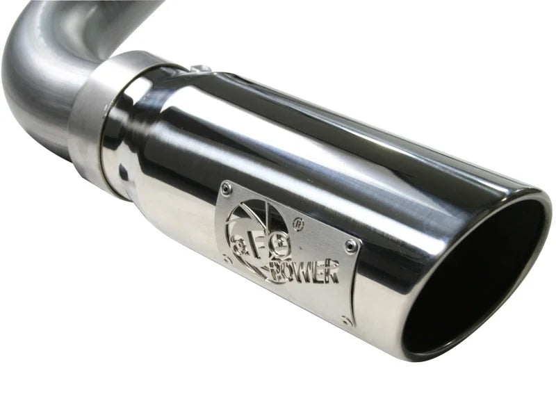aFe MACHForce XP Exhaust SS-409 Cat-Back w/ 304SS Polished Tip 04-07 GM Trucks 1500 V6/V8 - Additional View 5