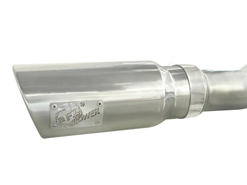 aFe MACHForce XP Exhausts 3inSS Dual Side Exit Cat-Back 11-14 Ford F150 Ecoboost V6-3.5L (TT) - Back View