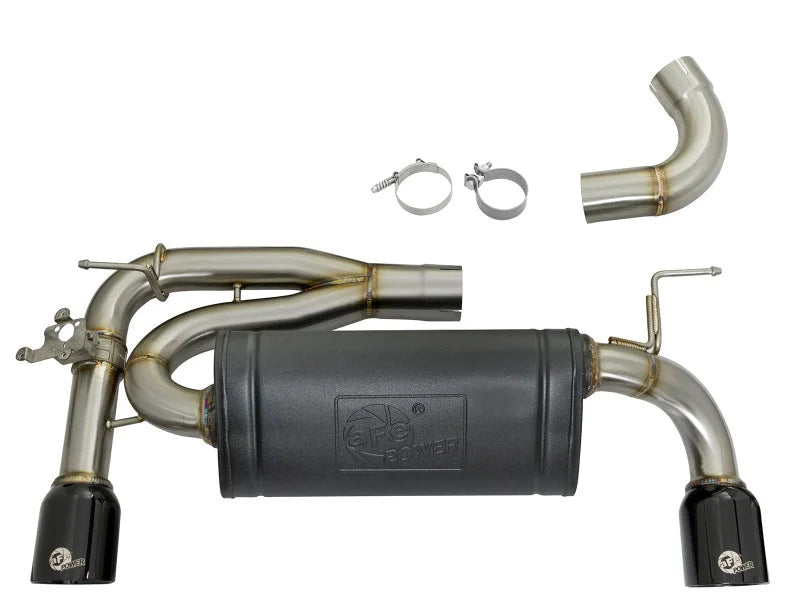 aFe MACHForce XP Exhausts Axle-Back 12-15 BMW 335i 3.0T (SS w/Black Tips) - Additional View 6