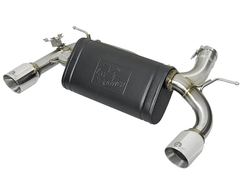 aFe MACHForce XP Exhausts Axle-Back 12-15 BMW 335i 3.0T (SS w/Polished Tips) - Main Product View