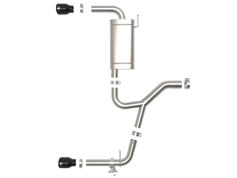 aFe MACHForce XP Exhausts Axle-Back 15-21 BMW X1 2.0L (t) (SS w/Black Tips) - Additional View 6
