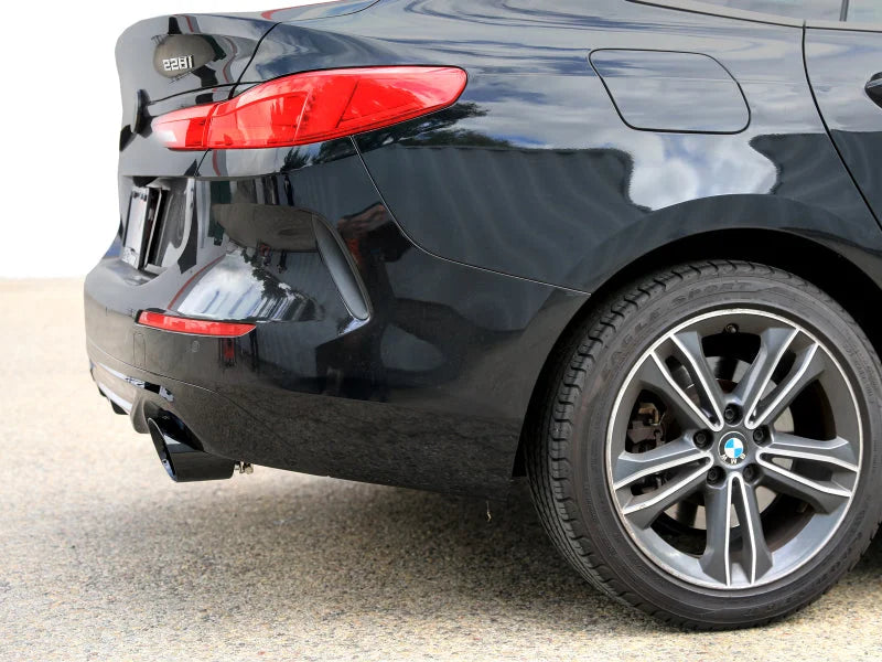aFe MACHForce XP Exhausts Axle-Back (SS w/ Black Tips) fits 2021-2024 BMW 228I 2.0T / 2021-2024 BMW 228I Gran COUPE 2.0T - Back Vie...