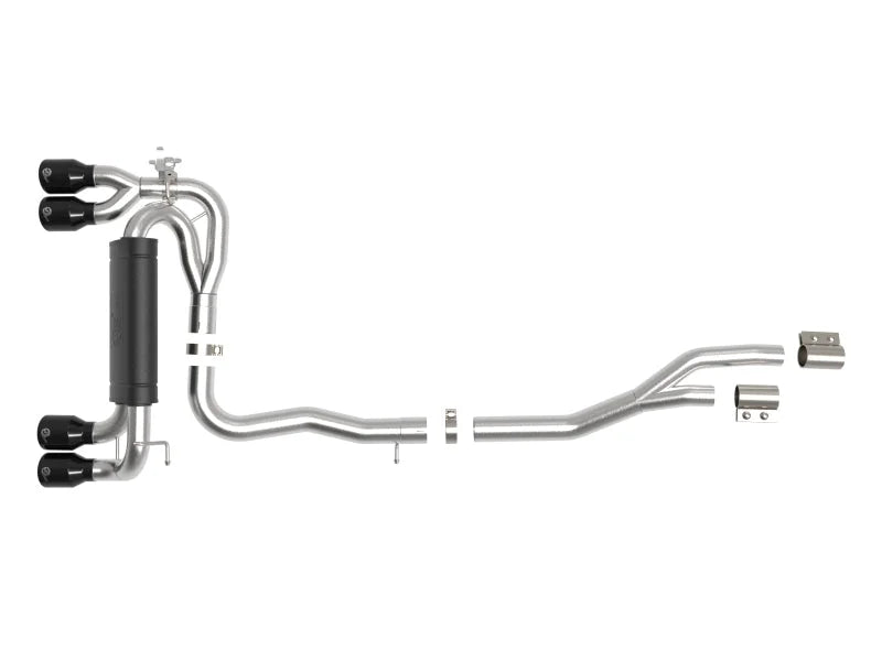 aFe MACHForce XP Exhausts Cat-Back SS 19-21 BMW M2 Competition L6-3.0L w/Black Tips - Additional View 6