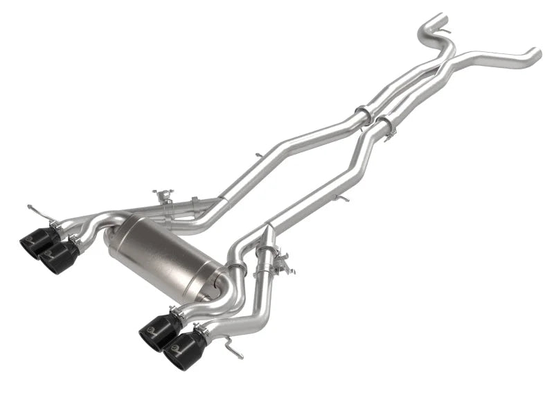 aFe MACHForce XP Exhausts Cat-Back SS 21 BMW M2 Competition L6-3.0L w/Black Tips - Main Product View