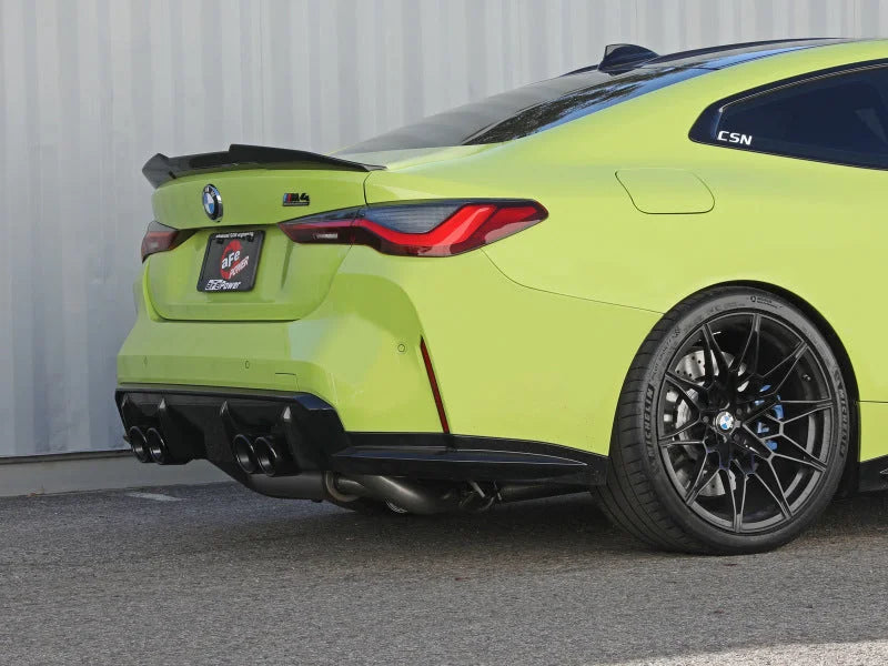 aFe MACHForce XP Exhausts Cat-Back SS 21 BMW M2 Competition L6-3.0L w/Black Tips - Side View