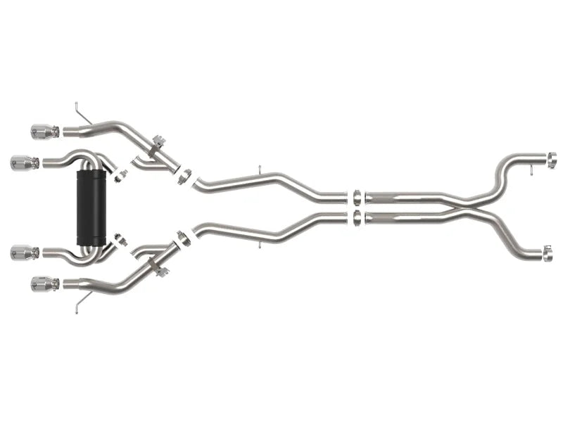 aFe MACHForce XP Exhausts Cat-Back SS 21 BMW M2 Competition L6-3.0L w/Polished Tips - Additional View 5