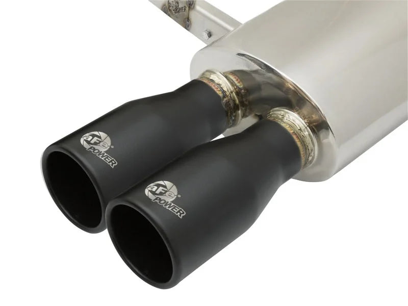 aFe MACHForce XP Exhausts Cat-Back SS-304 14-17 Mini Cooper S Hardtop 2-Door w/ Black Tips - Additional View 6