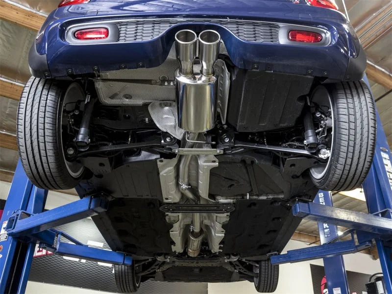 aFe MACHForce XP Exhausts Cat-Back SS-304 14-17 Mini Cooper S Hardtop 2-Door w/ Polished Tips - Side View