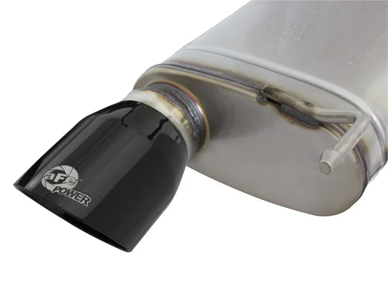 aFe MACHForce XP Exhausts Cat-Back SS-304 EXH w/ Black Tips 15-16 Ford Mustang EcoBoost 2.3L (t) - Additional View 5