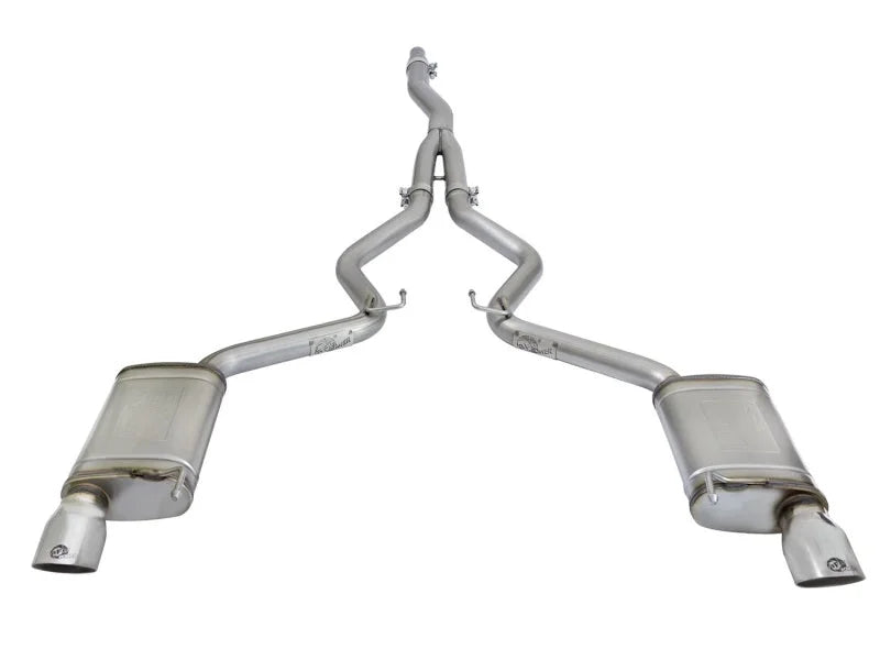 aFe MACHForce XP Exhausts Cat-Back SS-304 EXH w/ Polished Tips 15-16 Ford Mustang EcoBoost 2.3L (t) - Additional View 5